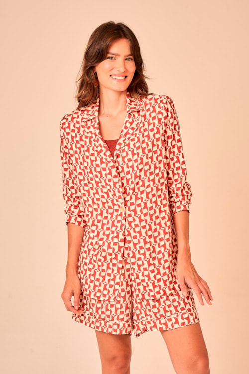 Blazer Estrelada Estampado - foto 1
