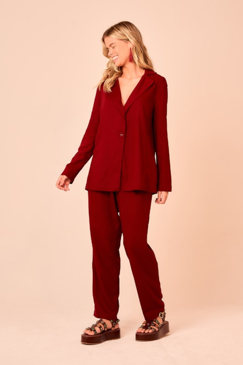 Blazer Laguna Vermelho Tinto - foto 2