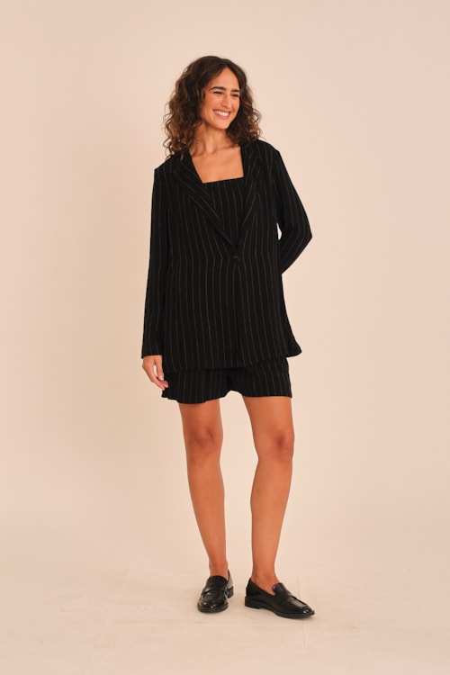 Blazer Listra Alfaiataria Listrado - foto 1