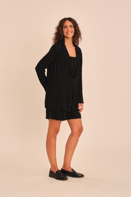 Blazer Listra Alfaiataria Listrado - foto 3