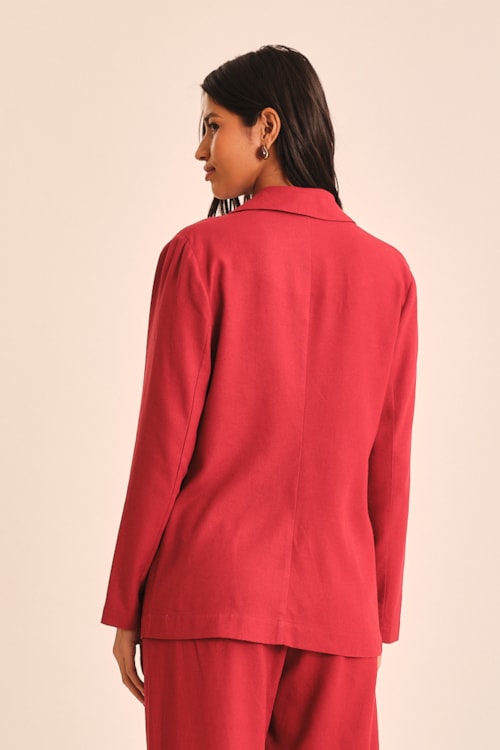 Blazer Poente Vermelho Hibisco - foto 4