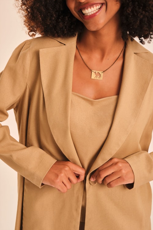 Blazer Safra Bege Tahine - foto 2