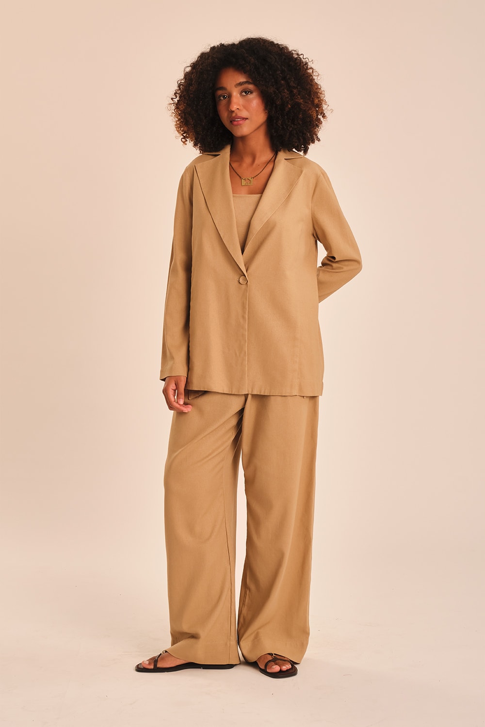 Blazer Safra Bege Tahine