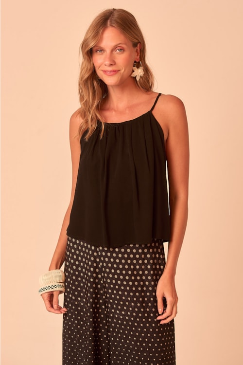 Blusa Amarração Essencial Preto - foto 1