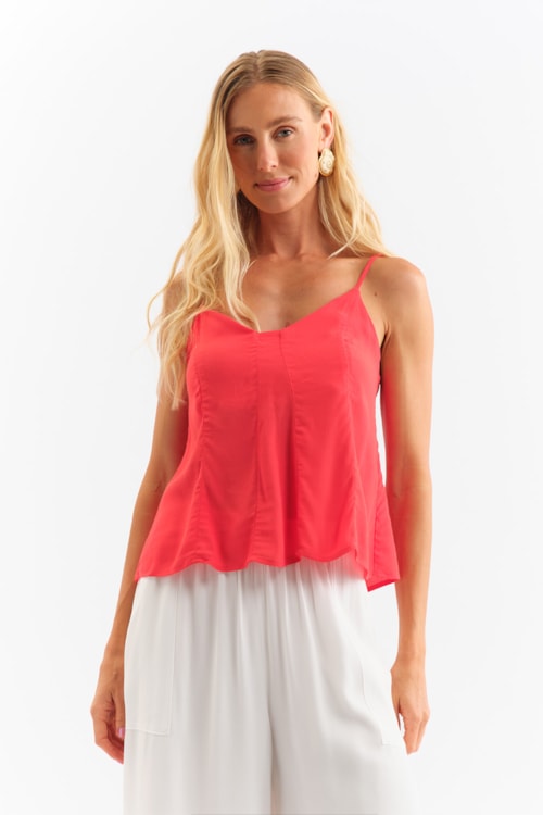 Blusa Aurora Vermelho Fogo - foto 1