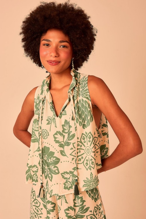Blusa Bali Tropical Estampado - foto 2
