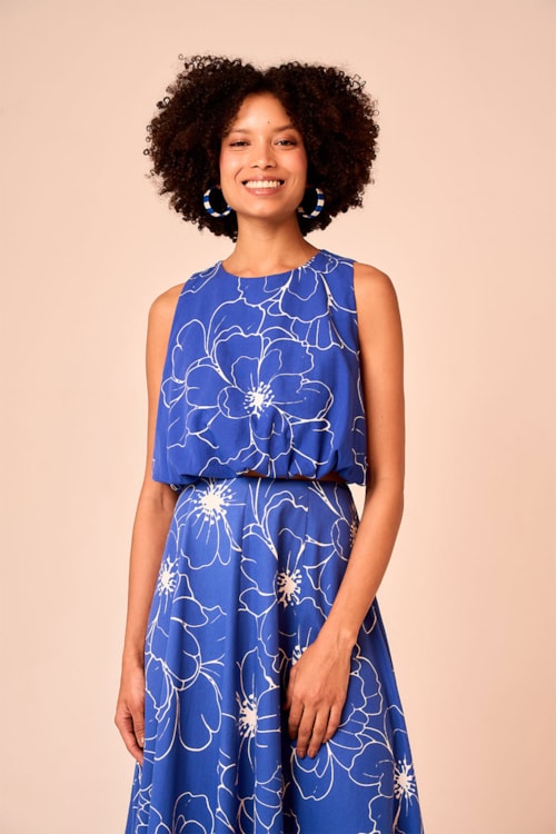Blusa Balone Lazuli Estampado - foto 1