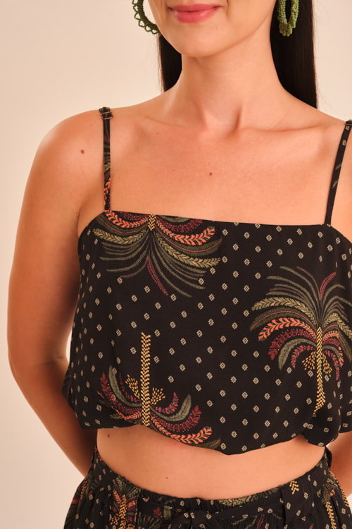 Blusa Balone Oasis Estampado - foto 1