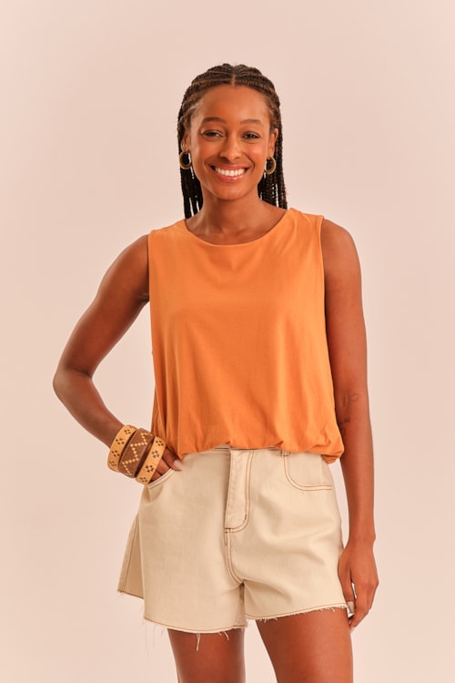 Blusa Balone Poente Acafrao - foto 1