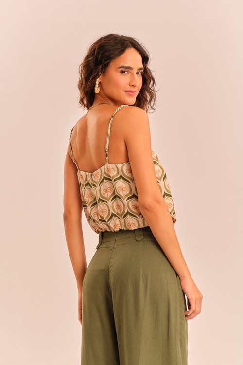 Blusa Balone Praia Serena Estampado - foto 4