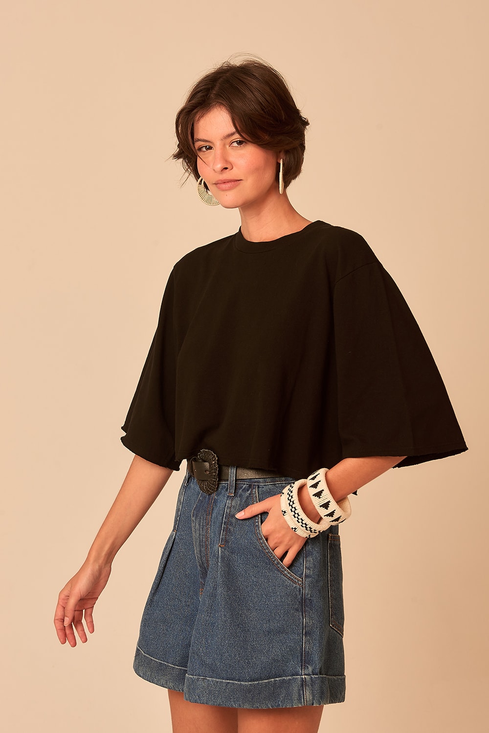 Blusa Basica Moletinho Preto