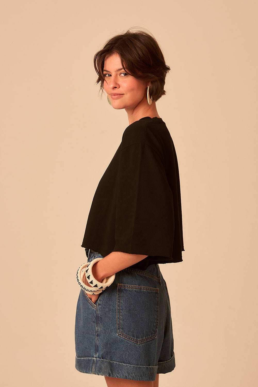 Blusa Basica Moletinho Preto