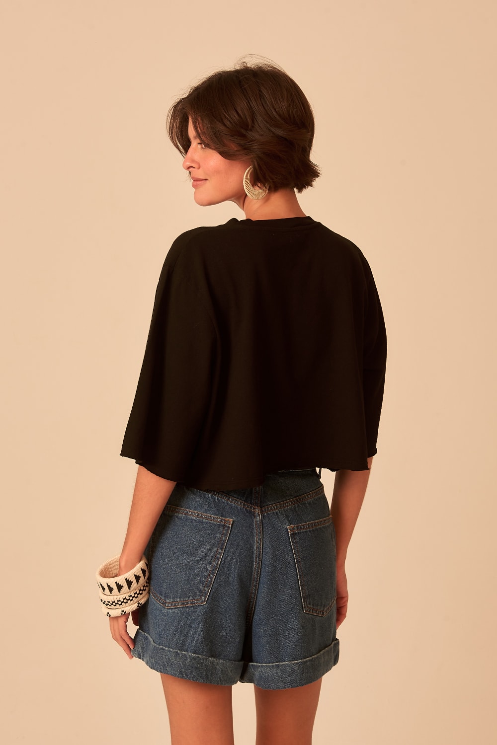Blusa Basica Moletinho Preto