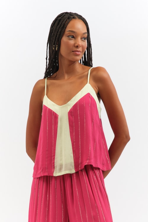 Blusa Bicolor Orla Bicolor - foto 1