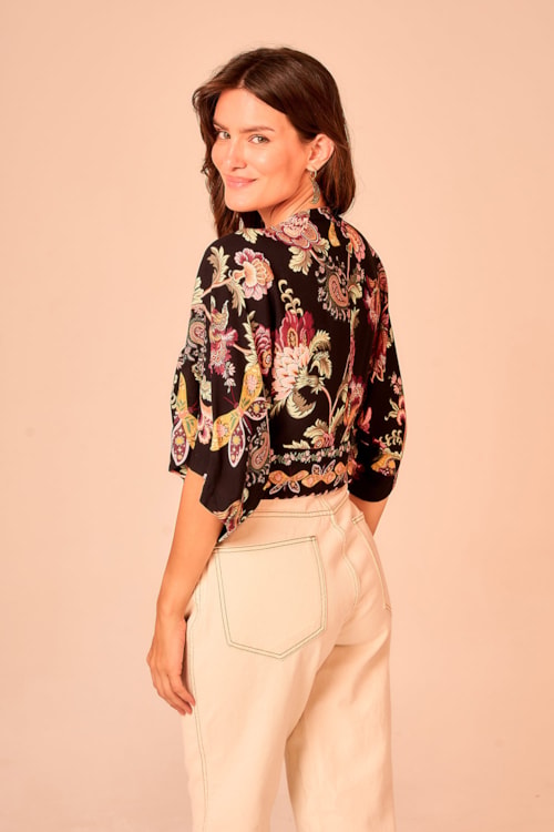 Blusa Borboletario Estampado - foto 2