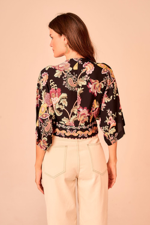 Blusa Borboletario Estampado - foto 5