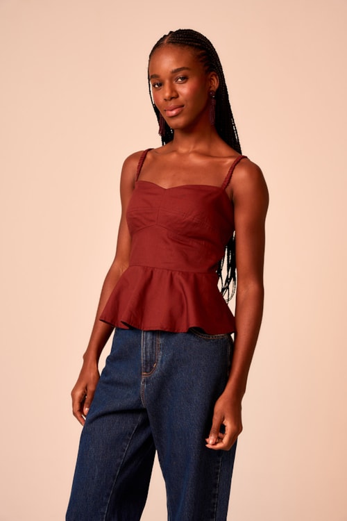 Blusa Cacau Marrom Cacau - foto 2