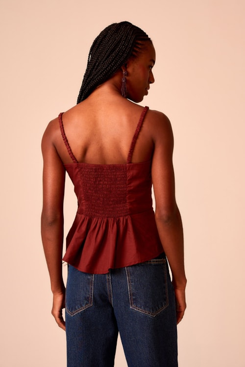 Blusa Cacau Marrom Cacau - foto 3