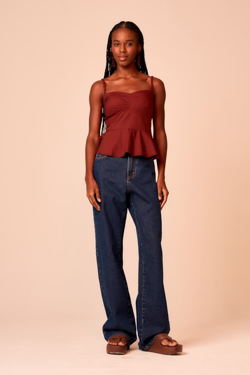 Blusa Cacau Marrom Cacau - foto 1