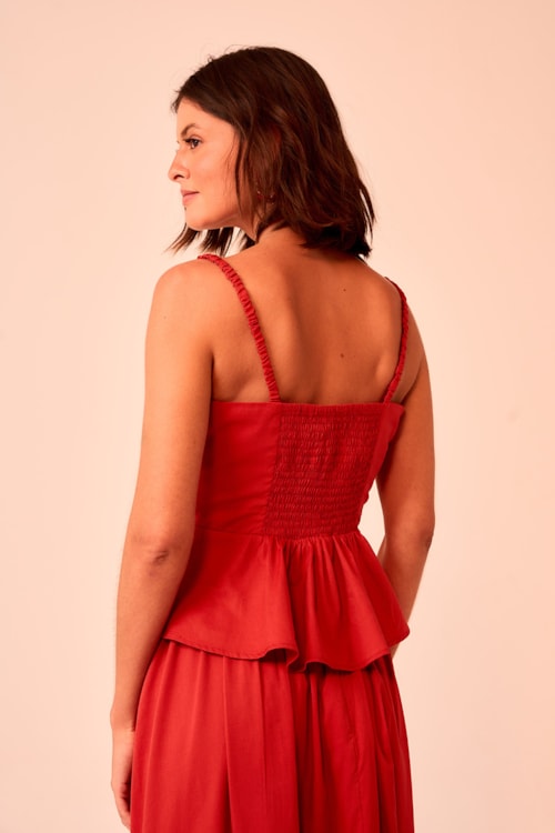 Blusa Cacau Vermelho Tinto - foto 3