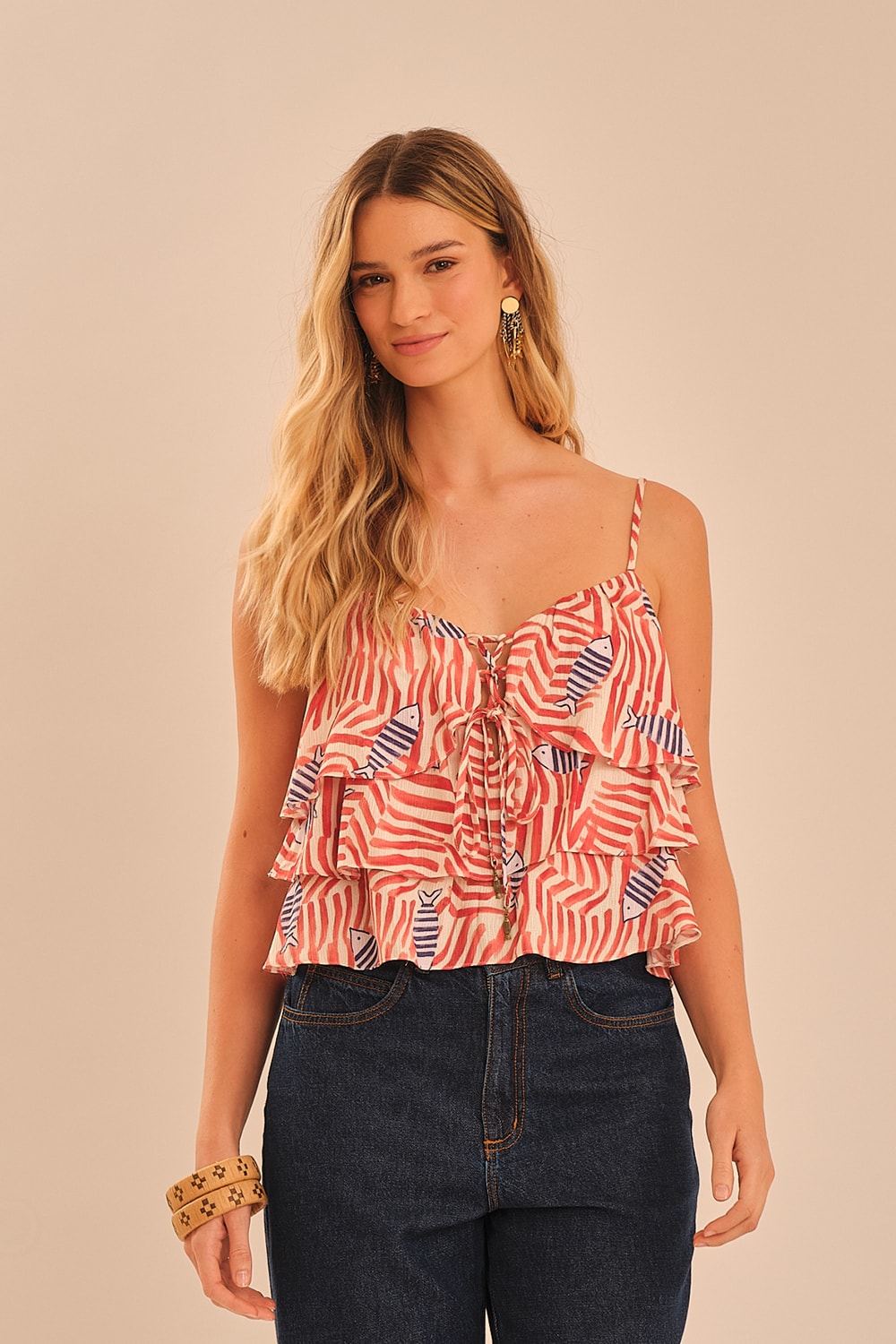 Blusa Cardume Estampado