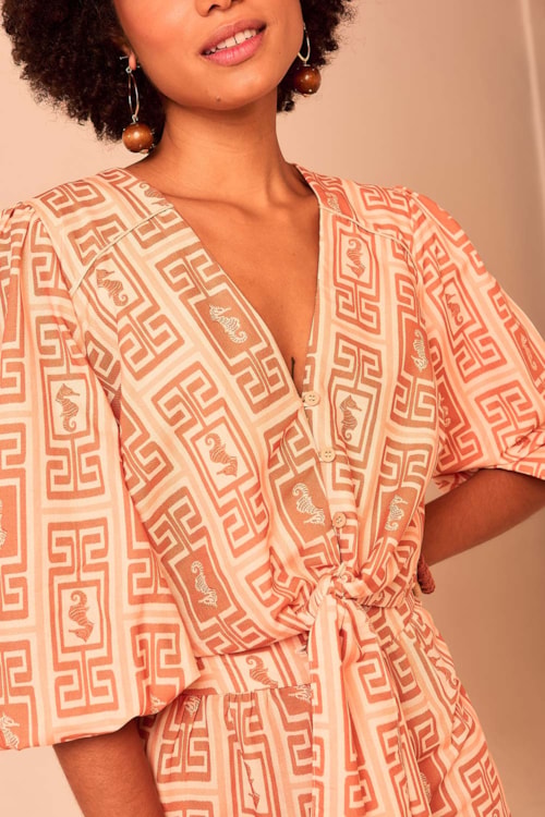 Blusa Cavalo Marinho Estampado - foto 2