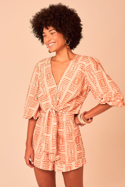 Blusa Cavalo Marinho Estampado - foto 1
