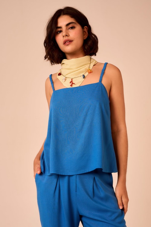 Blusa Celeste Azul - foto 1