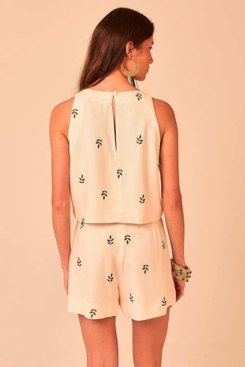 Blusa Chevron Flora Estampado - foto 4