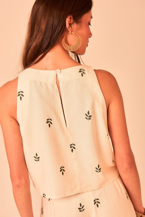 Blusa Chevron Flora Estampado - foto 5