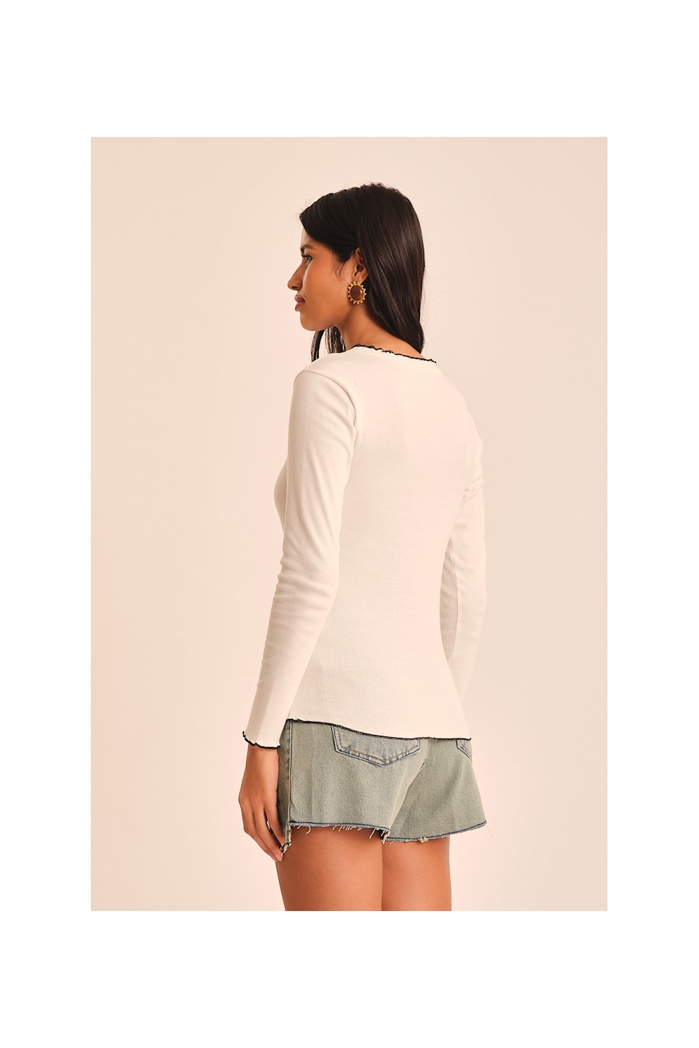 Blusa Detalhe Frufru Off