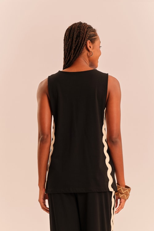 Blusa Detalhe Sianinha Preto - foto 3