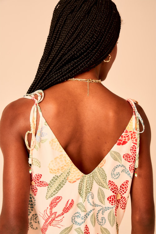 Blusa Estampa Floral Mosaico Estampado - foto 4