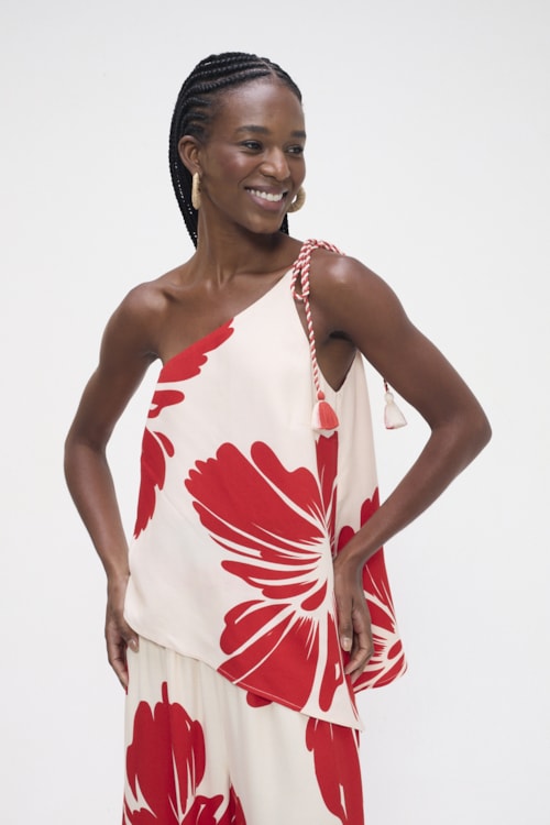 Blusa Flor De Capri Estampado - foto 1
