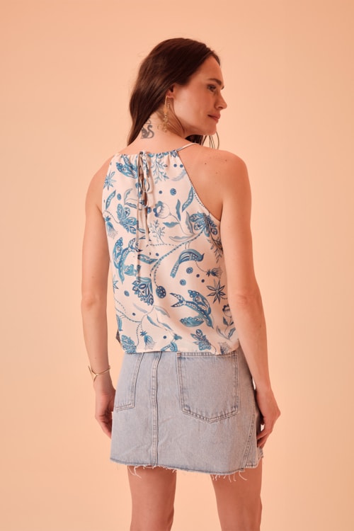 Blusa Floral Brisa Estampado - foto 4