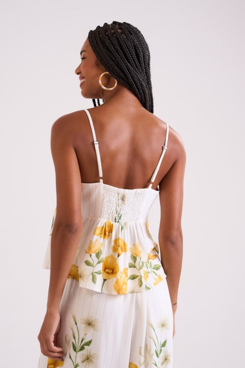Blusa Floral Canola Estampado - foto 3