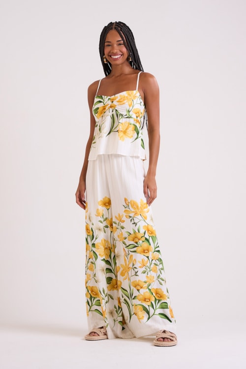 Blusa Floral Canola Estampado - foto 1
