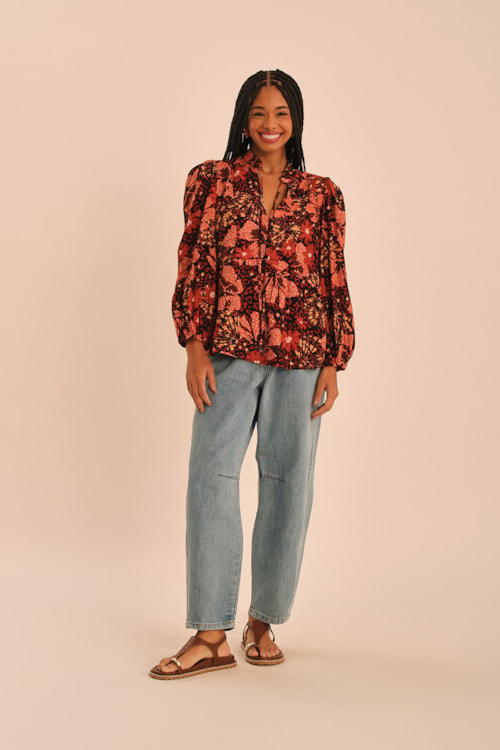 Blusa Floral Marrocan Estampado - foto 1