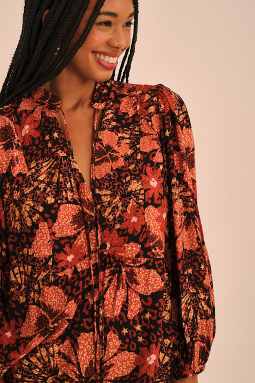 Blusa Floral Marrocan Estampado - foto 2
