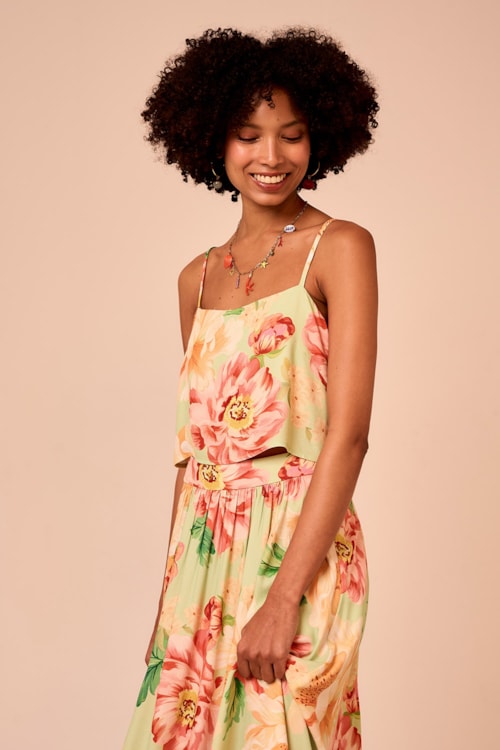 Blusa Floral Napoli Estampado - foto 1
