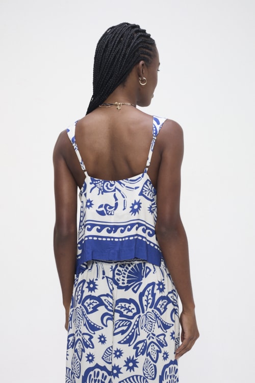 Blusa Floral Nautico Estampado - foto 4