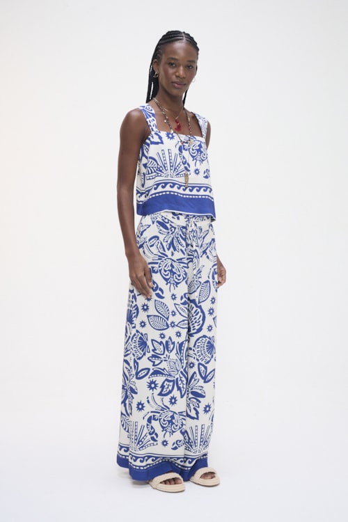 Blusa Floral Nautico Estampado - foto 6