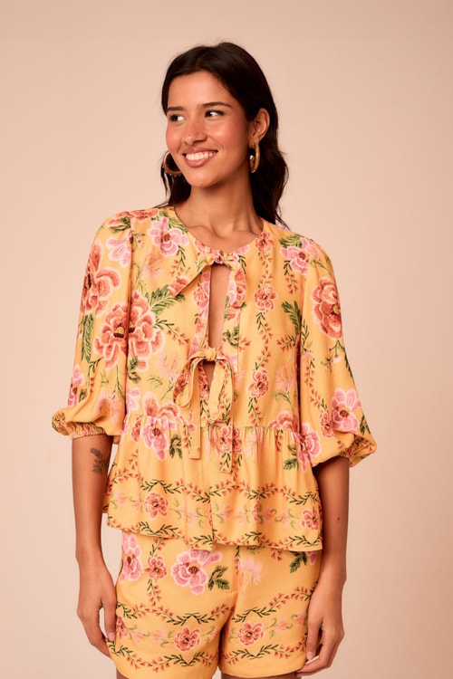 Blusa Floral Positano Estampado - foto 2