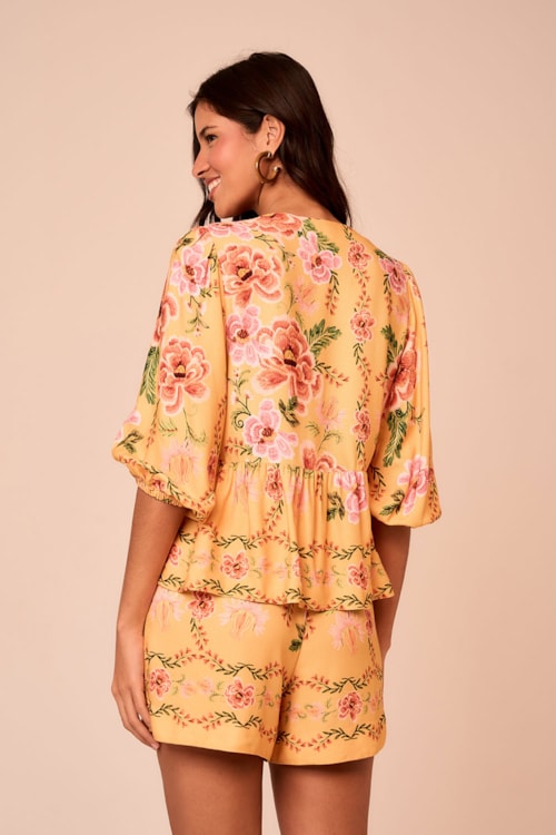 Blusa Floral Positano Estampado - foto 4
