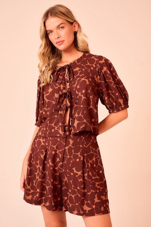 Blusa Floral Silvestre Estampado - foto 1