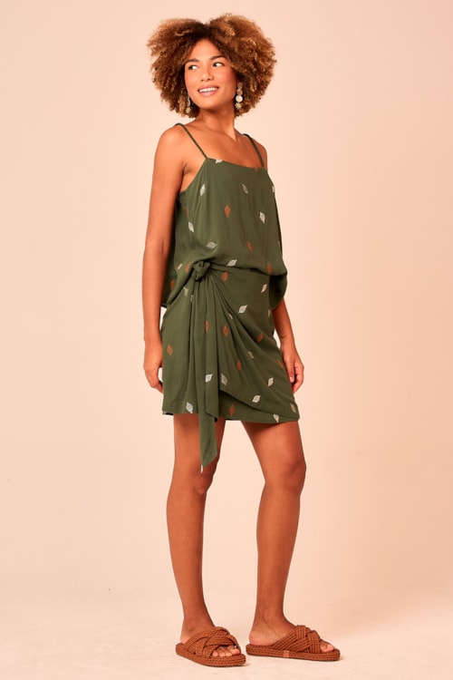 Blusa Folha Bordada Verde Selva - foto 4