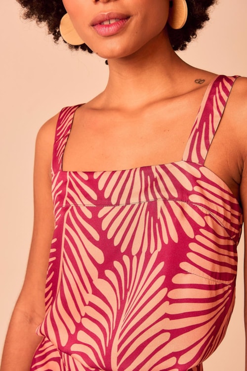 Blusa Folhagem Estampado - foto 4