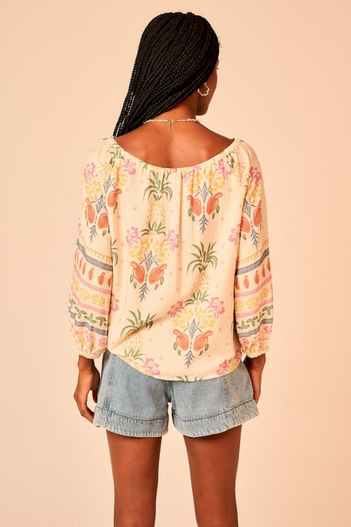 Blusa Jardim Das Frutas Estampado - foto 4