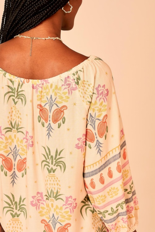 Blusa Jardim Das Frutas Estampado - foto 5