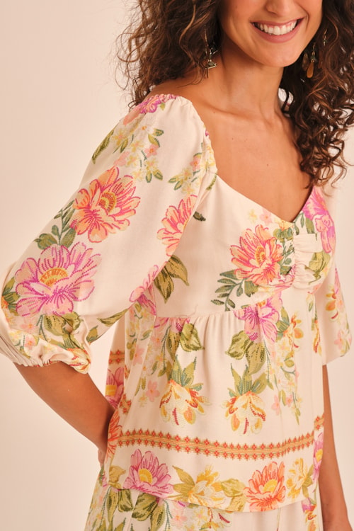 Blusa Jardim Do Deserto Estampado - foto 3
